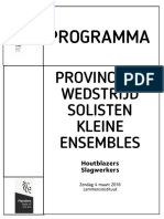 Programma Houtblazers Slagwerkers 2018 0