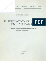 ÁLVAREZ VERDES, L., El Imperativo Cristiano en San Pablo, 1980