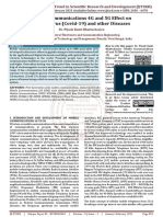 Mobile Communications 4G and 5G Effect On Coronavirus Covid 19 and Other Diseases