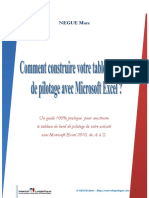 Comment Contruire Votre Tableau de Bord de Pilotage Avec Micosoft Excel