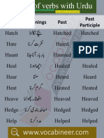 1200 Verbs With Urdu Meanings SET 7