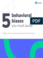 Behavioral Biases: You Must Avoid