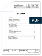 DL200A SPECIFICATIONS AND DIMENSIONS DOCUMENT
