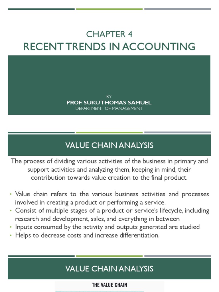 Chapter 4 Recent Trends in Accounting | PDF | Value Chain | Sales