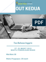 Try Out Kedua: Tes Bahasa Inggris