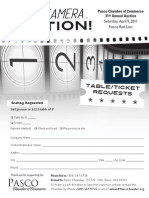 Auction Table-Ticket Request Form