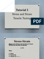 Tutorial 2 - Stress Strain Tensile Testing