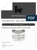 Great Wall Fault Codes