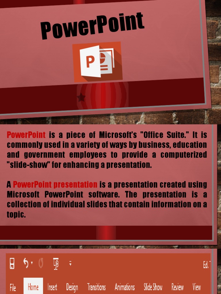 what is the function of powerpoint presentation in your studies