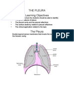 The Pleura Learning Objectives