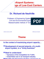 Multi-Airport Systems: The Challenge of Low-Cost Carriers: Dr. Richard de Neufville