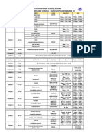 Alwadi International School, Jeddah On-Ground Mock Examination Schedule - March/April 2021 (Grade 10)