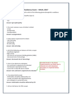 Residency Exam - Kauh, 2017: Answer: Iga Nephropathy