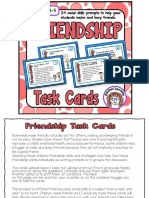 Friendship Cards Social Skills Prompts