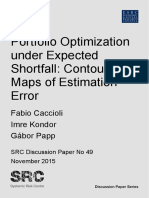 Portfolio Optimization Under Expected Shortfall: Contour Maps of Estimation Error