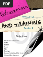 Oracle SQL - Session1