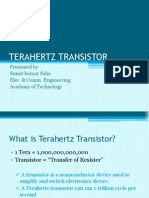 TERAHERTZ TRANSISTOR (PPT) in PDF Format
