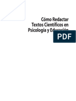 2009 Como Redactar Textos Cientifico en Psicologia y Educacion - Leon, Orfelio G