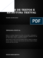 Tipos e Estrutura Textual