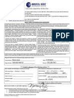 Direct Debit Authorization Agreement (EFT)