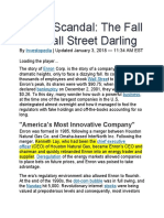 Enron Scandal: The Fall of A Wall Street Darling: "America's Most Innovative Company"