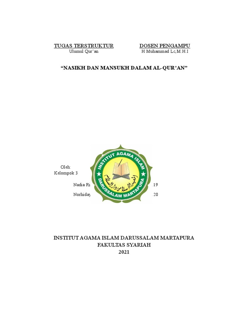 Ulumul Qur An Kel 3 Pdf