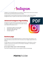 Ecommerce: Advanced Instagram Page Building