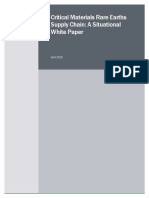 Critical Materials Supply Chain White Paper April 2020