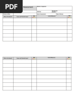 Blank Risk Assessment Template