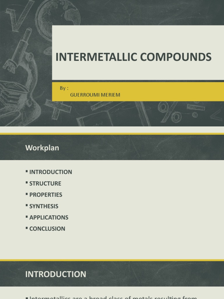 Overview of Intermetallic Compounds | PDF | Materials | Chemistry
