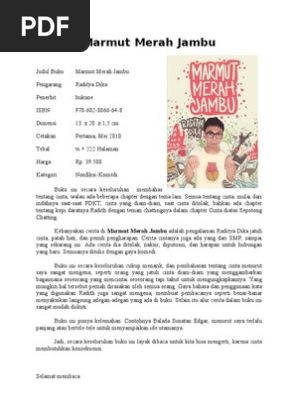 Contoh Resensi Buku Novel Marmut Merah Jambu Lukisan