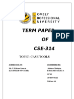 Term Paper OF CSE-314: Topic: Case Tools