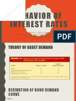 Behavior of Int Rates