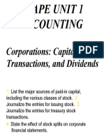 CAPE Recording Capital Stock & Reverses Transaction
