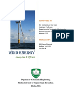 Wind Energy: Green, Free & Efficient