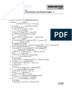 Progress Test Files 7 - 12 Grammar, Vocabulary, Pronunciation, and Practical English A