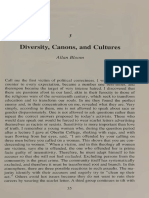 Allan Bloom - ''Diversity, Canons, and Cultures'' (1990)