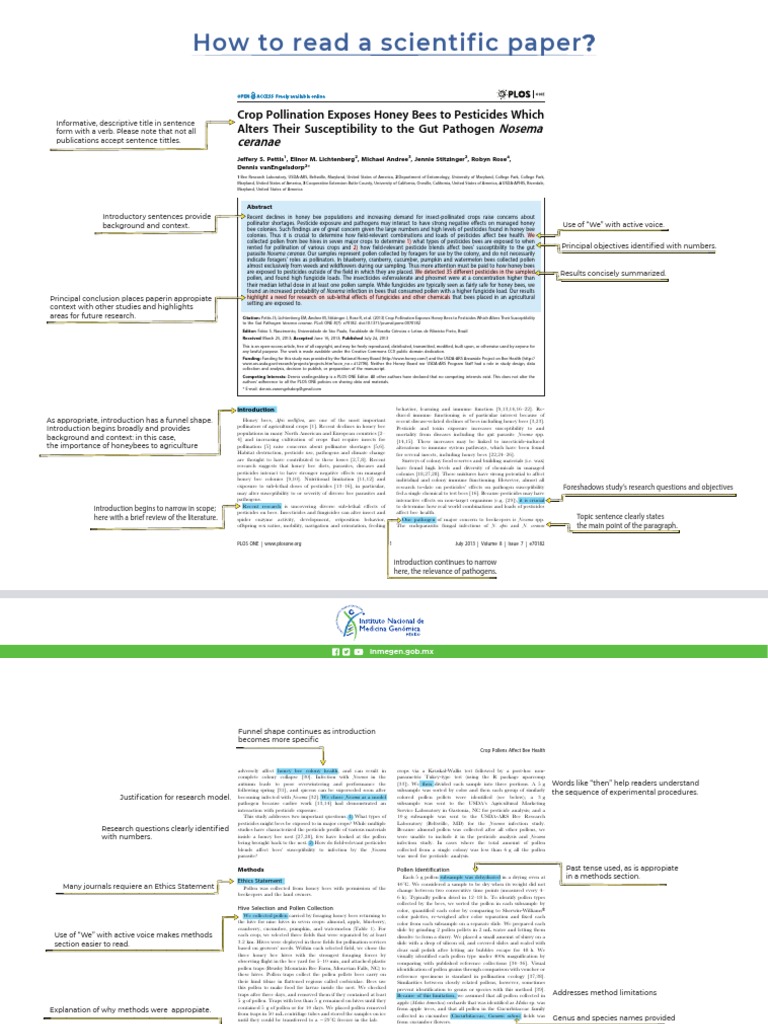 3 - How To Read A Scientific Paper (H) - Unlocked | PDF | Honey Bee ...