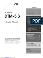 Integra dtm53 Manual