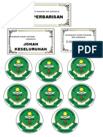 Label Piala Hadiah Sukan