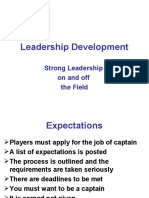 Leadership Development: Strong Leadership On and Off The Field
