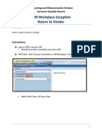 VIM Return To Vendor