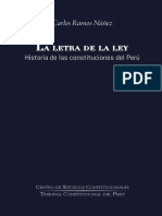 La Letra de La Ley. Historia de Las Constituciones Del Peru TC