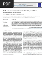 3D Model Generation and Reconstruction Using Conditional Generative Adversarial Network