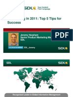 T Lti I 2011 T 5 Ti F Translating in 2011: Top 5 Tips For Success