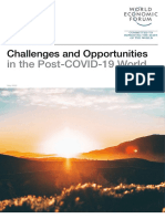 WEF Challenges and Opportunities Post COVID 19