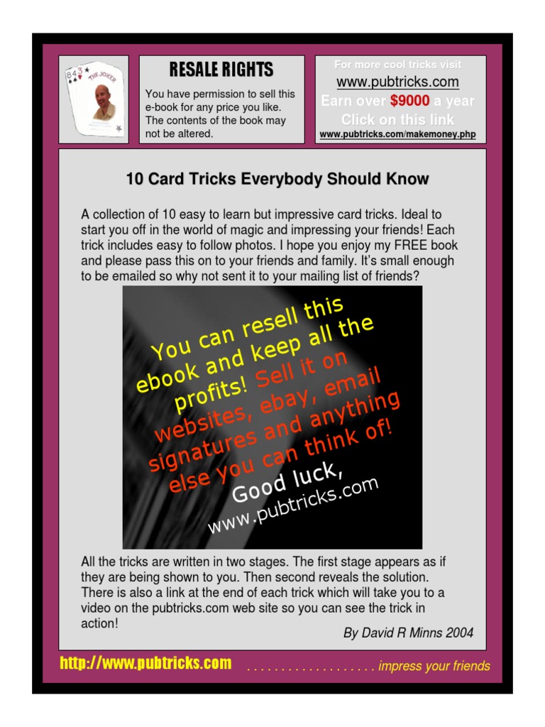 10 EASY CARD TRICKS YOU CAN DO
