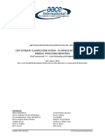 COST ESTIMATE CLASSIFICATION SYSTEM