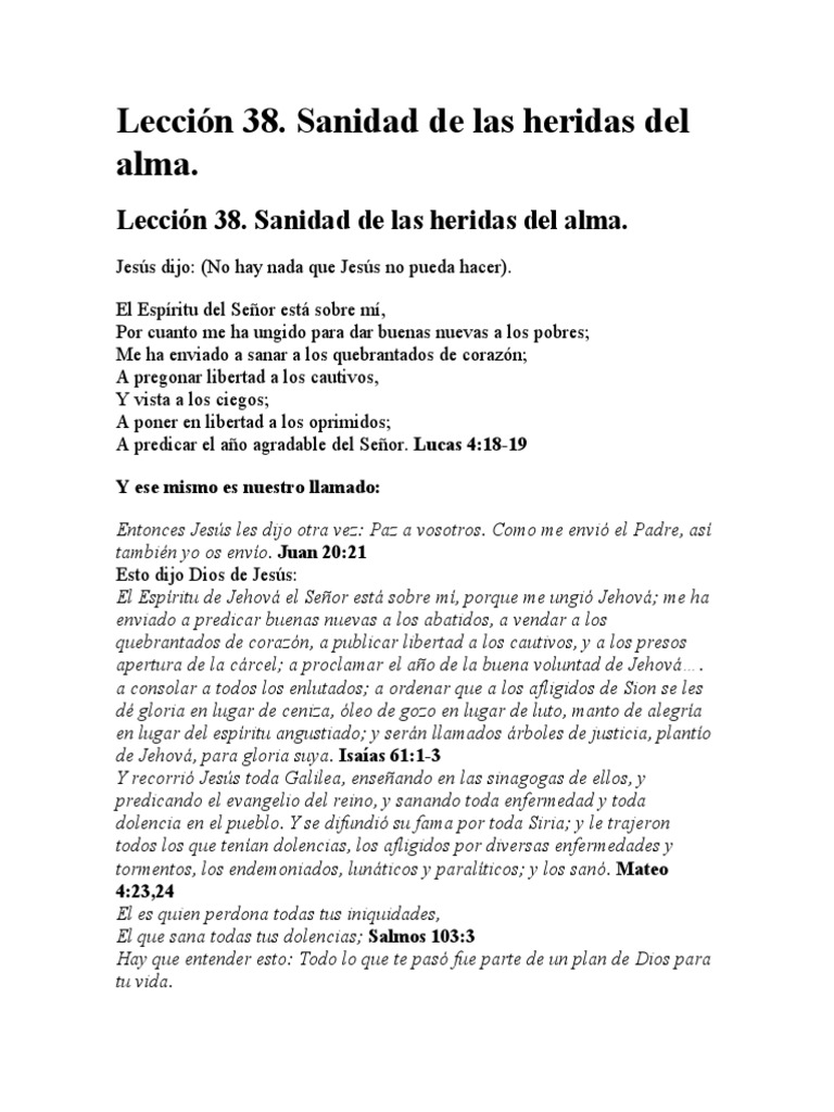 Lección 38 | PDF | Pecado | Mente inconsciente
