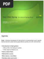 Zero Effort Spring:: An Intro To Spring Boot